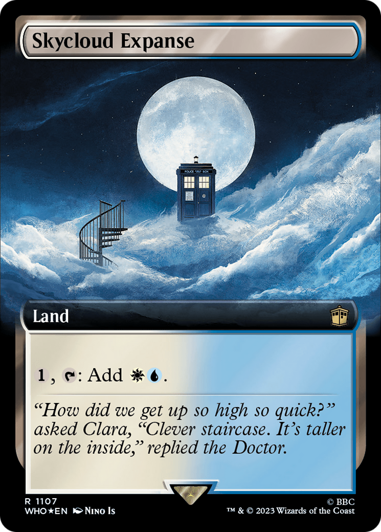 Skycloud Expanse (Extended Art) (Surge Foil) [Doctor Who] | Good Games Adelaide SA