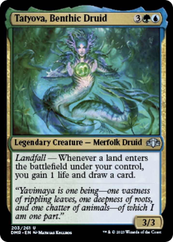 Tatyova Benthic Druid 203 (Dominaria Remastered)  - Foil | Good Games Adelaide SA