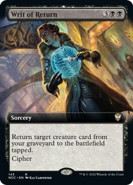 Writ of Return Extended Art 143 (Commander: Streets of New Capenna)  | Good Games Adelaide SA