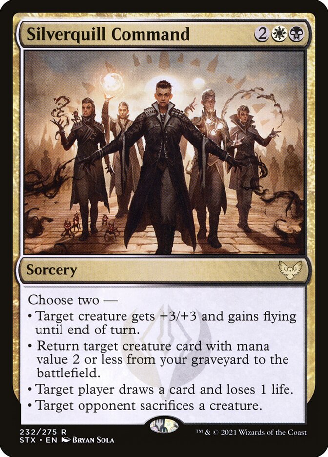 Silverquill Command 232 (Strixhaven: School of Mages)  - Foil | Good Games Adelaide SA