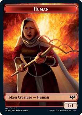 Human Token 010 10 (Innistrad: Crimson Vow)  | Good Games Adelaide SA