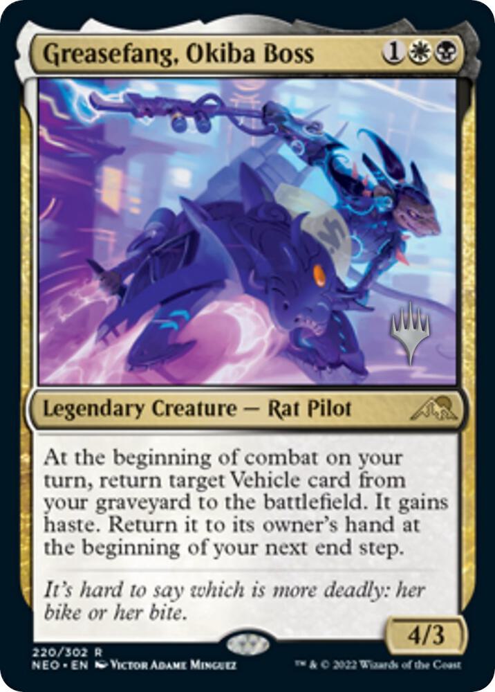 Greasefang Okiba Boss 220 (Promo Pack: Kamigawa: Neon Dynasty)  | Good Games Adelaide SA