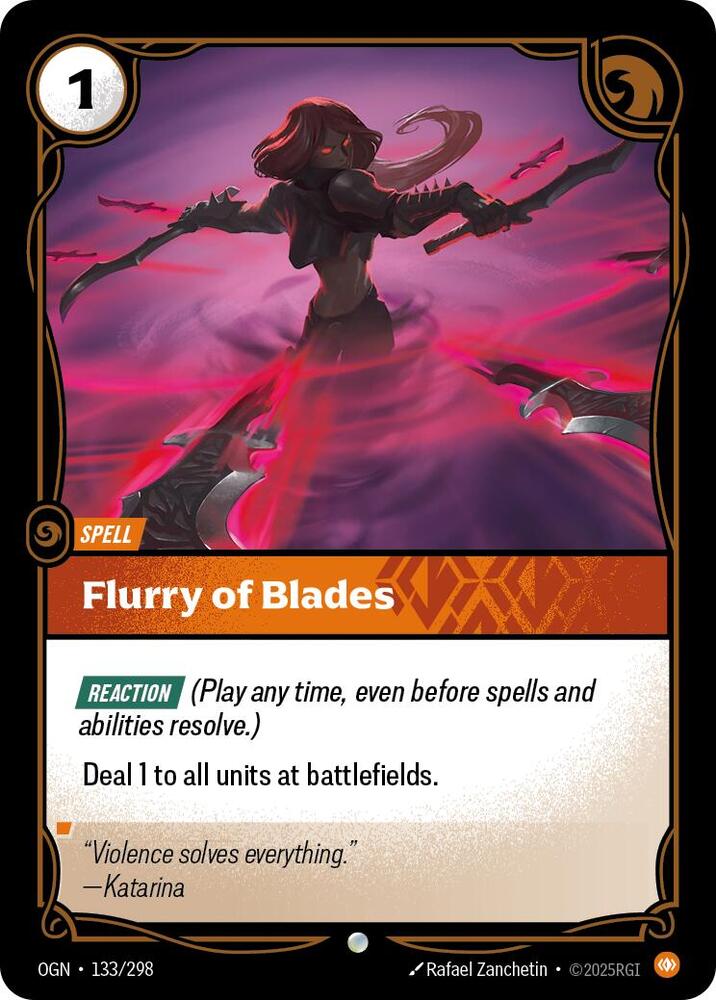 Flurry of Blades 133/298 (Origins)  | Good Games Adelaide SA