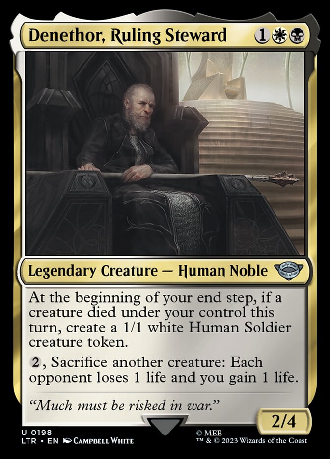 Denethor, Ruling Steward 198 (Universes Beyond: The Lord of the Rings: Tales of Middle-earth)  - Foil | Good Games Adelaide SA