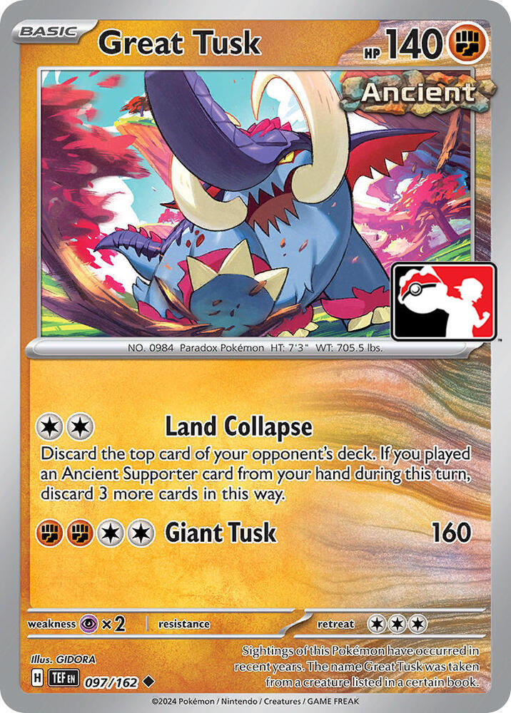 Great Tusk Series 6 097/162 (Prize Pack Series Cards)  | Good Games Adelaide SA
