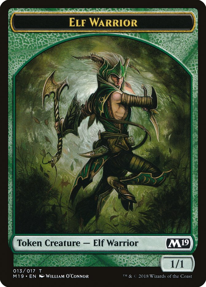 Elf Warrior Token [Core Set 2019 Tokens] | Good Games Adelaide SA