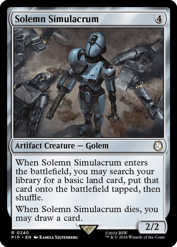 Solemn Simulacrum 240 (Universes Beyond: Fallout)  - Foil | Good Games Adelaide SA