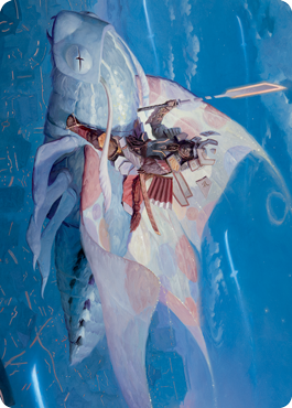 Sky-Blessed Samurai Art Card [Kamigawa: Neon Dynasty Art Series] | Good Games Adelaide SA