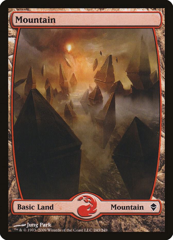 Mountain 243 (Zendikar)  - Full Art Foil | Good Games Adelaide SA