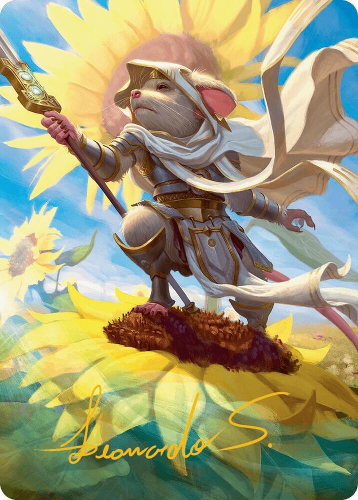 Elspeth Suns Champion Art Card Gold Stamped Signature 53 (Art Series: Bloomburrow)  | Good Games Adelaide SA