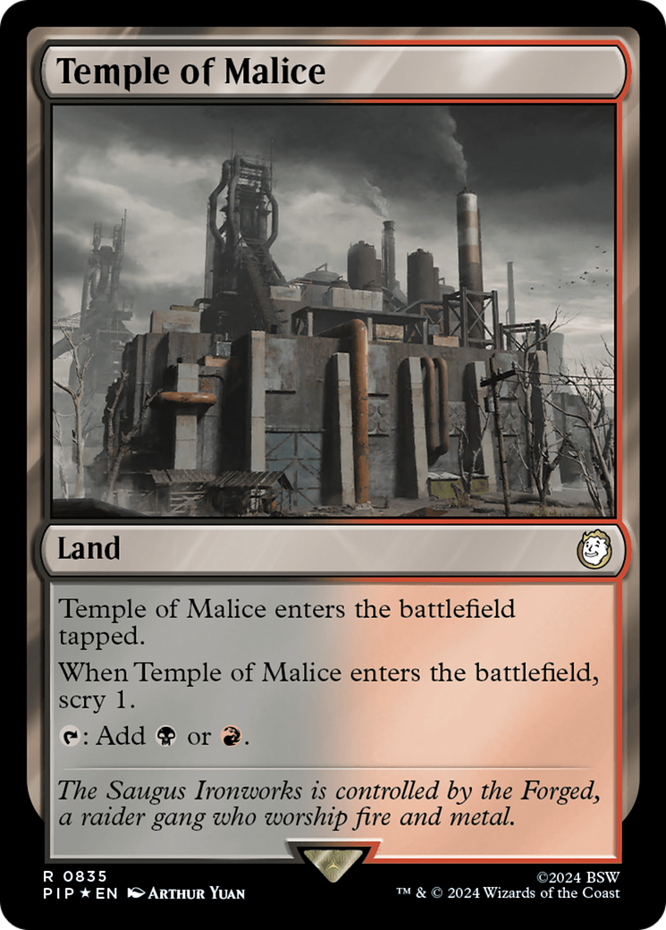 Temple of Malice (Surge Foil) [Fallout] | Good Games Adelaide SA