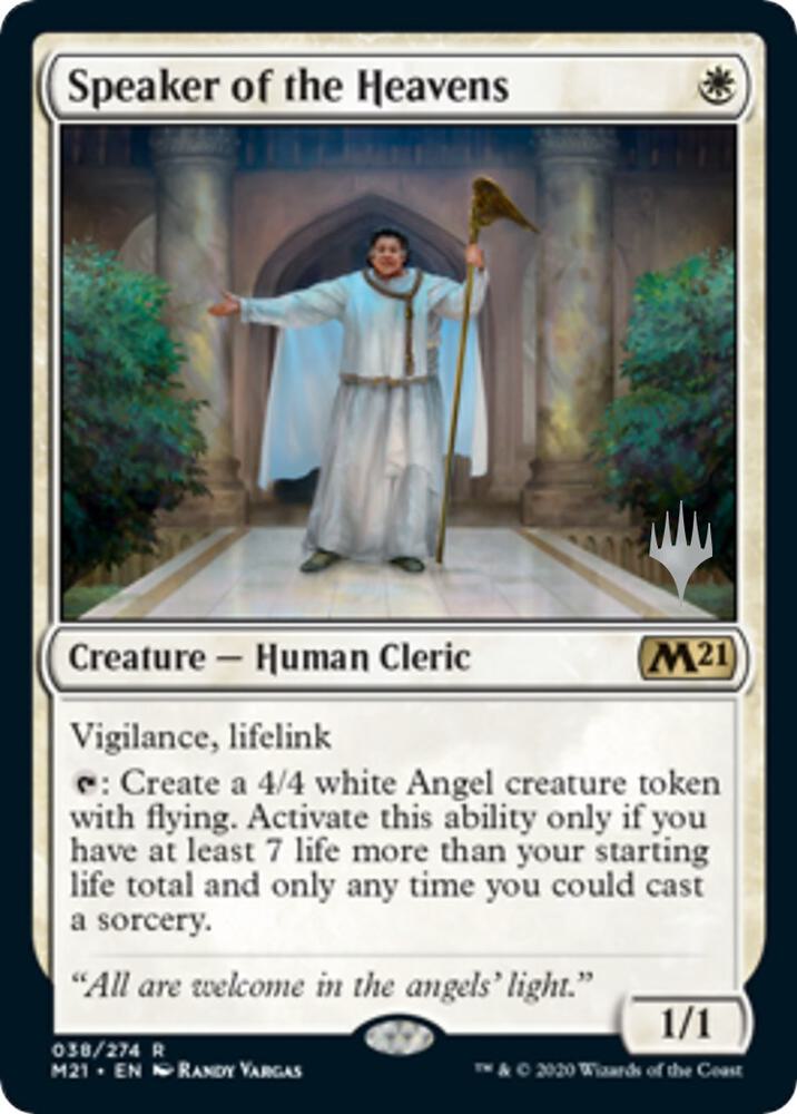 Speaker of the Heavens 38 (Promo Pack: Core Set 2021)  - Foil | Good Games Adelaide SA