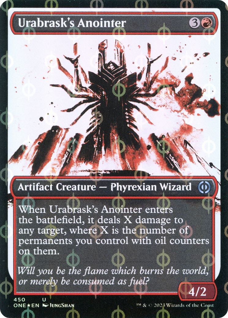 Urabrask's Anointer (Showcase Ichor Step-and-Compleat Foil) [Phyrexia: All Will Be One] | Good Games Adelaide SA