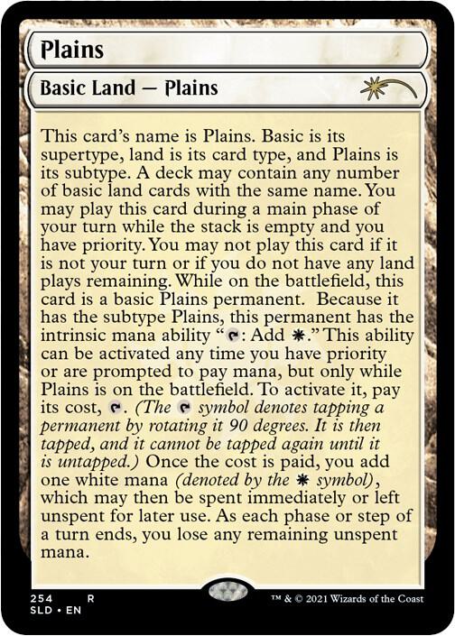 Plains 254 Full Text Lands 254 (Secret Lair Drop Series)  | Good Games Adelaide SA
