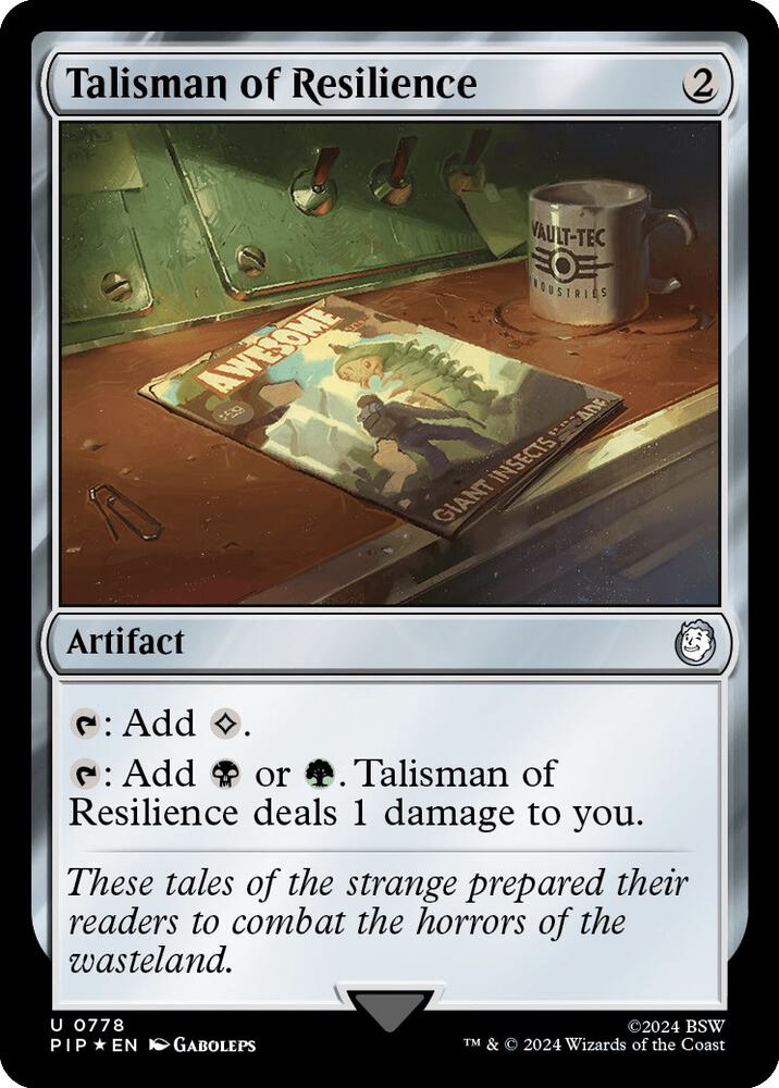 Talisman of Resilience 778 (Universes Beyond: Fallout)  - Foil | Good Games Adelaide SA