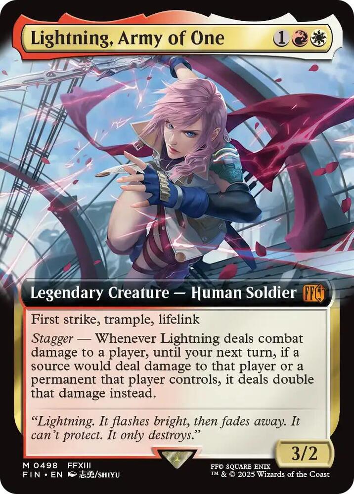 Lightning, Army of One 498 (FINAL FANTASY)  - Foil | Good Games Adelaide SA