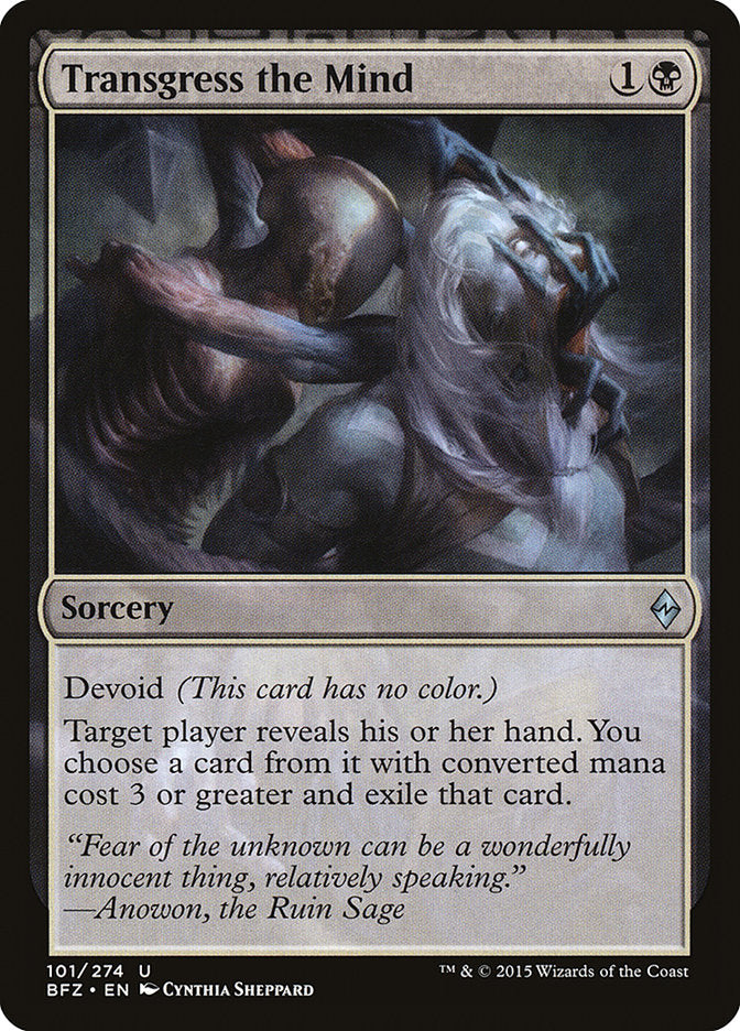 Transgress the Mind 101 (Battle for Zendikar)  | Good Games Adelaide SA