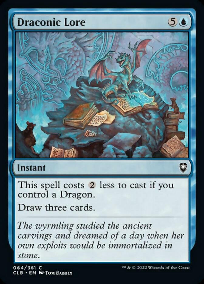 Draconic Lore [Commander Legends: Battle for Baldur's Gate] | Good Games Adelaide SA