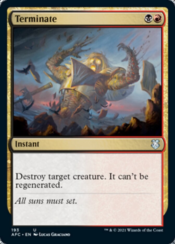 Terminate [Dungeons & Dragons: Adventures in the Forgotten Realms Commander] | Good Games Adelaide SA