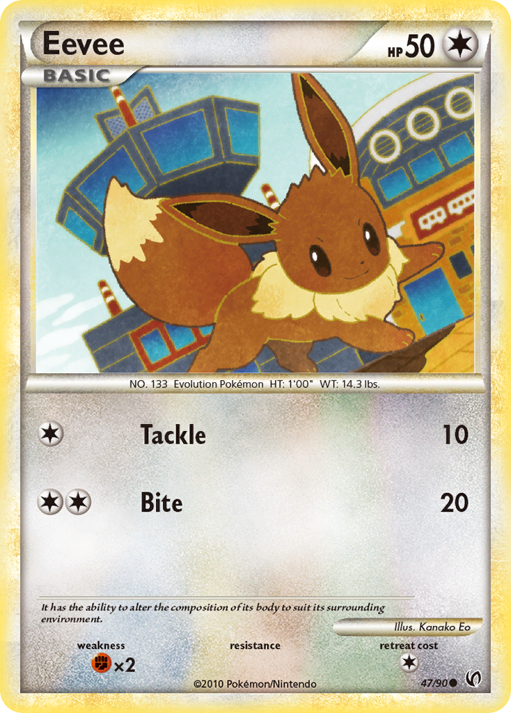 Eevee (47/90) [HeartGold & SoulSilver: Undaunted] | Good Games Adelaide SA