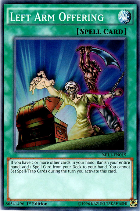 Left Arm Offering [MIL1-EN015] Super Rare | Good Games Adelaide SA