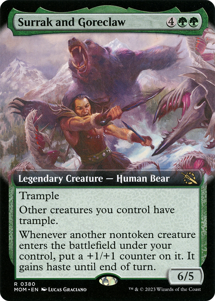 Surrak and Goreclaw (Extended Art) [March of the Machine] | Good Games Adelaide SA