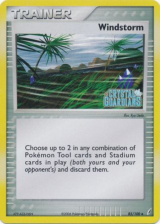 Windstorm (85/100) (Stamped) [EX: Crystal Guardians] | Good Games Adelaide SA