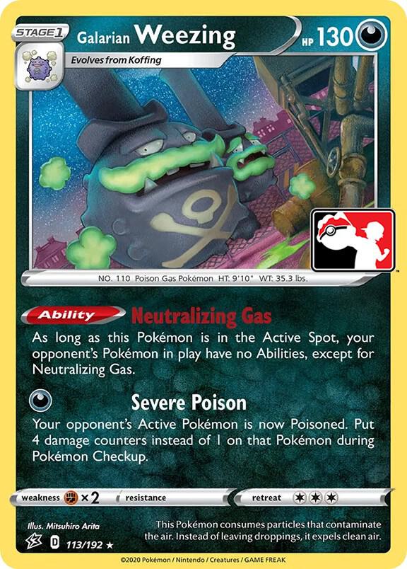 Galarian Weezing Series 1 113/192 (Prize Pack Series Cards)  | Good Games Adelaide SA