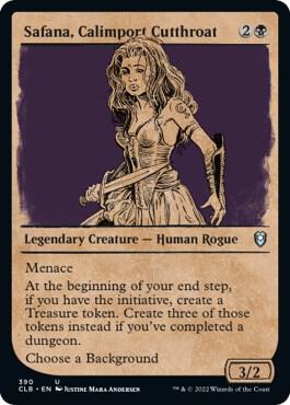 Safana Calimport Cutthroat Showcase 390 (Commander Legends: Battle for Baldur's Gate)  - Foil | Good Games Adelaide SA