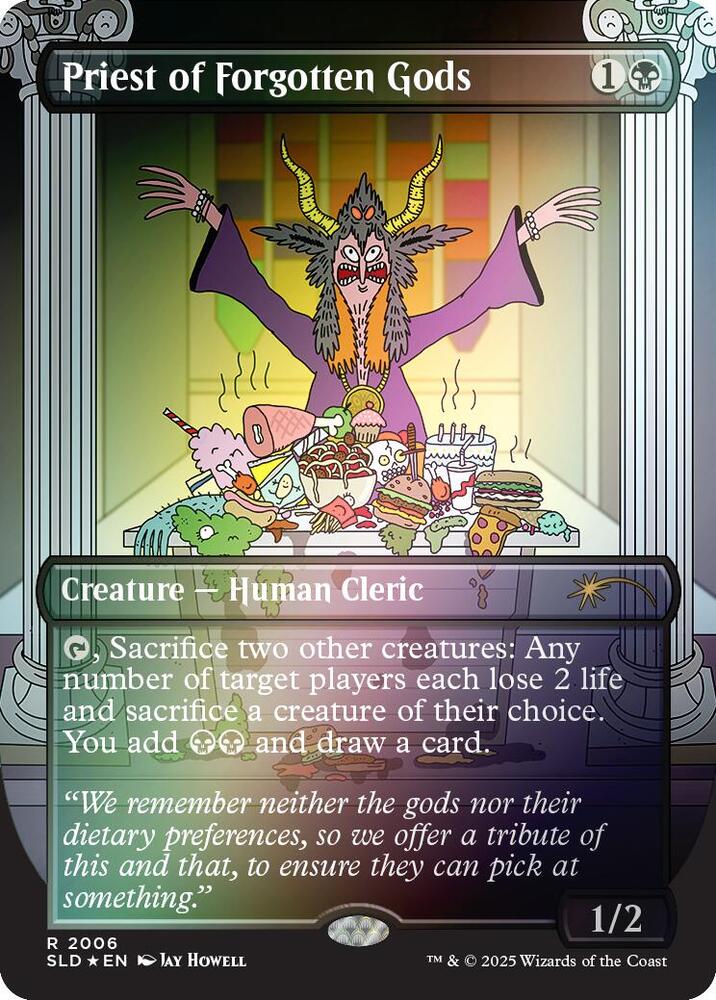 Priest of Forgotten Gods Rainbow Foil 2006 (Secret Lair Drop Series)  - Foil | Good Games Adelaide SA