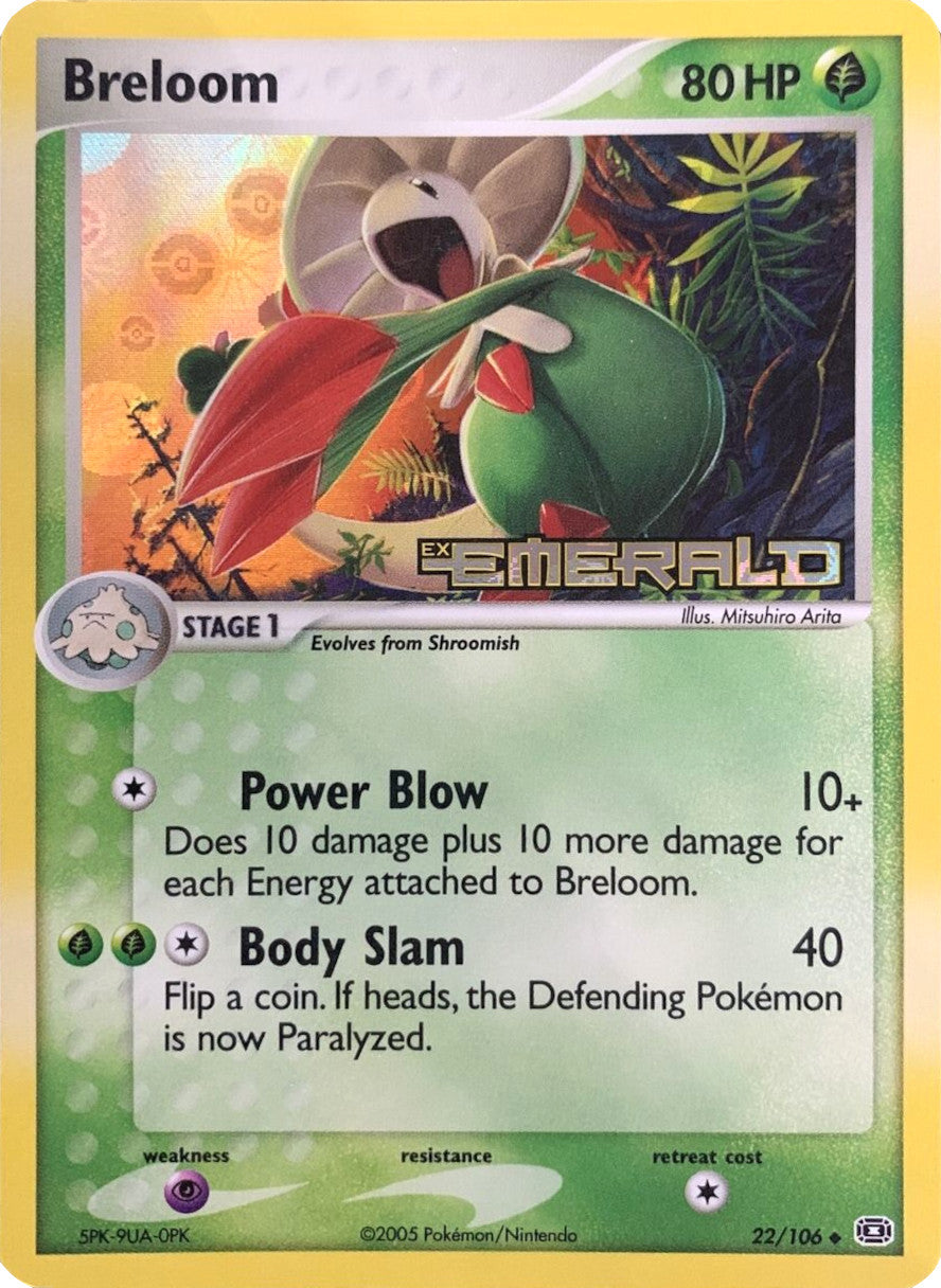 Breloom (22/106) (Stamped) [EX: Emerald] | Good Games Adelaide SA