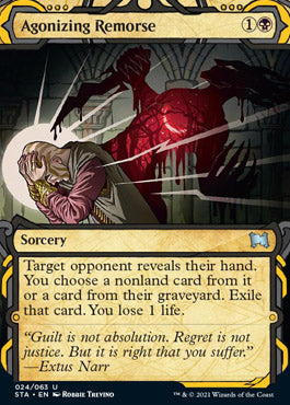 Agonizing Remorse (Etched Foil) [Strixhaven Mystical Archive] | Good Games Adelaide SA