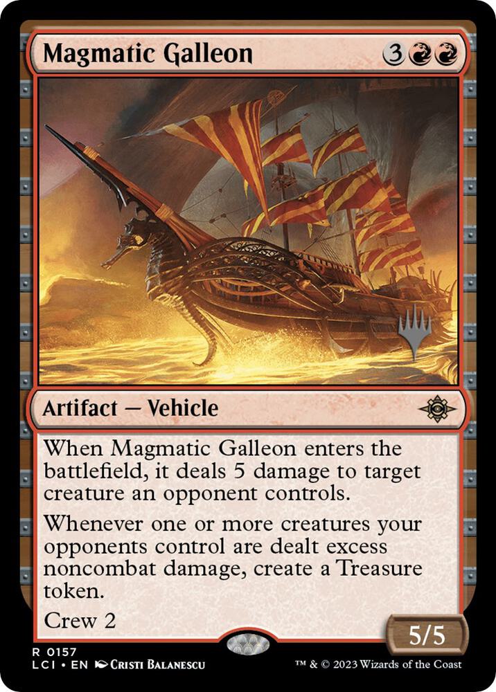 Magmatic Galleon 157 (Promo Pack: The Lost Caverns of Ixalan)  - Foil | Good Games Adelaide SA