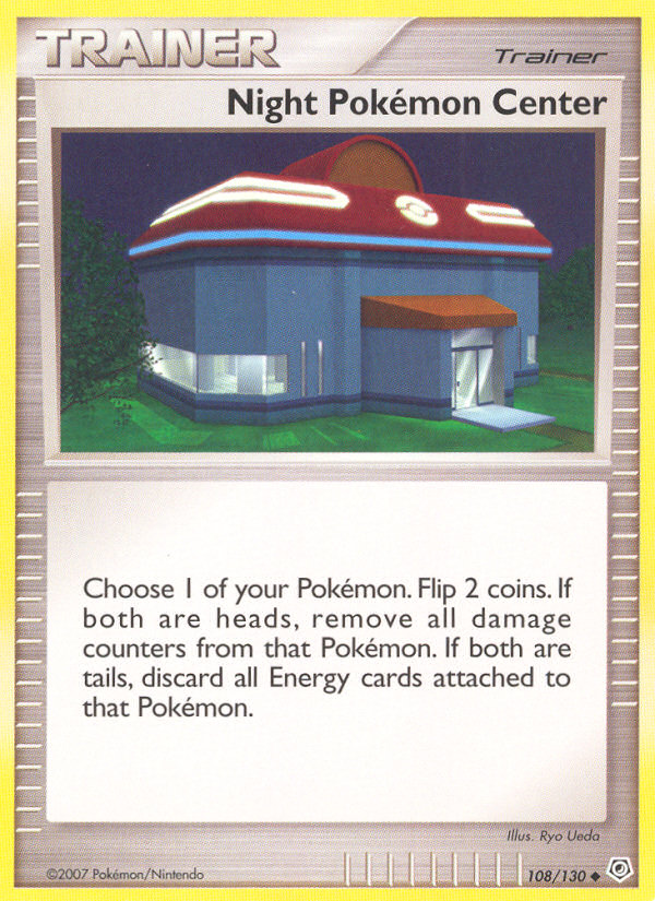 Night Pokemon Center (108/130) [Diamond & Pearl: Base Set] | Good Games Adelaide SA