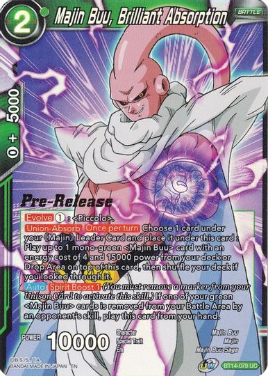 Majin Buu, Brilliant Absorption (BT14-079) [Cross Spirits Prerelease Promos] | Good Games Adelaide SA