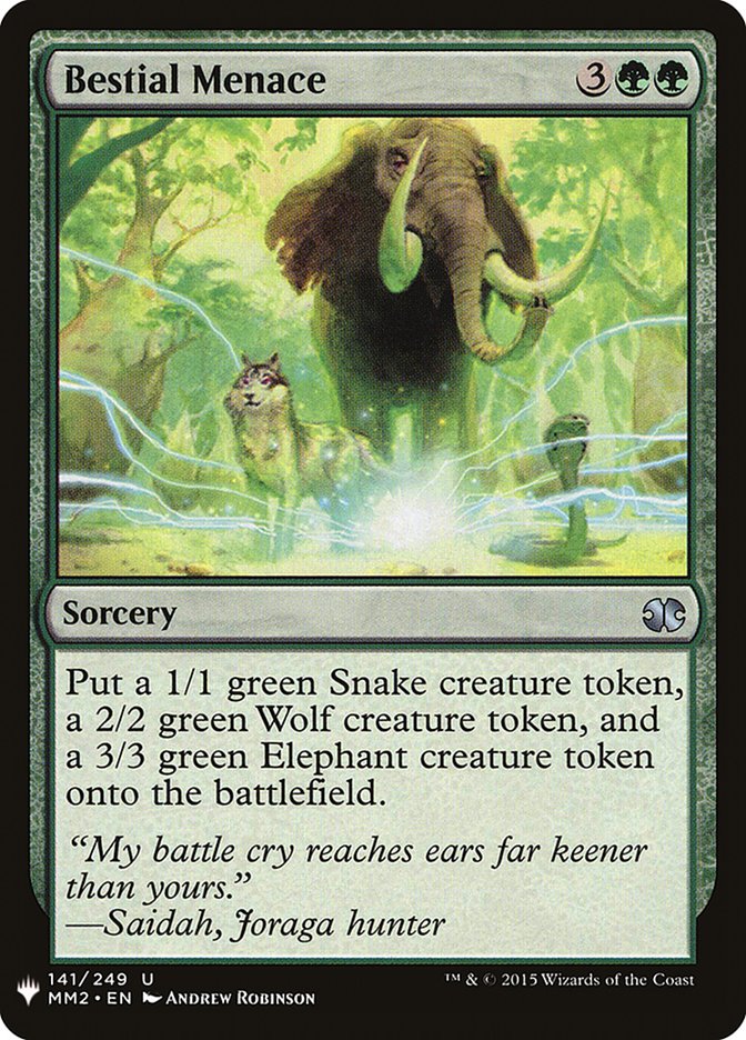 Bestial Menace [Mystery Booster] | Good Games Adelaide SA