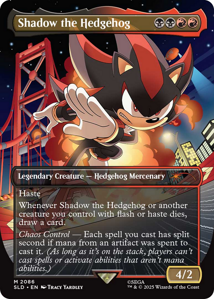 Shadow the Hedgehog (Rainbow Foil) [Secret Lair Drop Series] | Good Games Adelaide SA