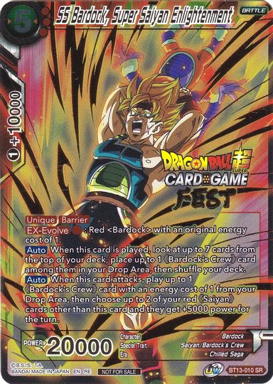 SS Bardock, Super Saiyan Enlightenment (Card Game Fest 2022) (BT13-010) [Tournament Promotion Cards] | Good Games Adelaide SA