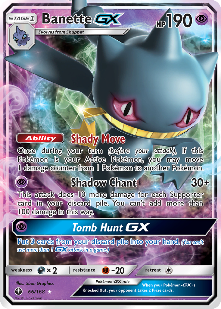 Banette GX (66/168) [Sun & Moon: Celestial Storm] | Good Games Adelaide SA