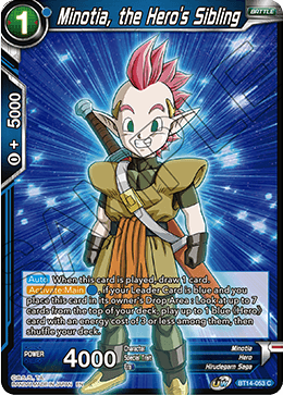 Minotia, the Hero's Sibling (BT14-053) [Cross Spirits] | Good Games Adelaide SA
