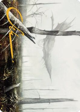 Swamp Art Card Gold Stamped Signature 64 (Art Series: Dominaria United)  | Good Games Adelaide SA