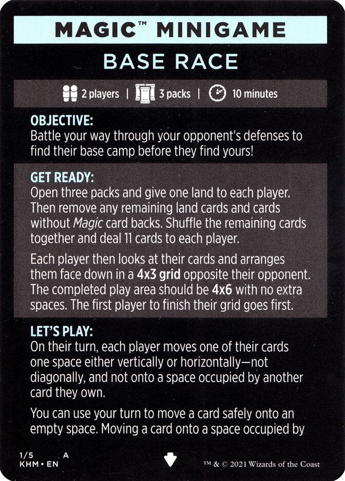 Base Race (Magic Minigame) [Kaldheim Minigame] | Good Games Adelaide SA
