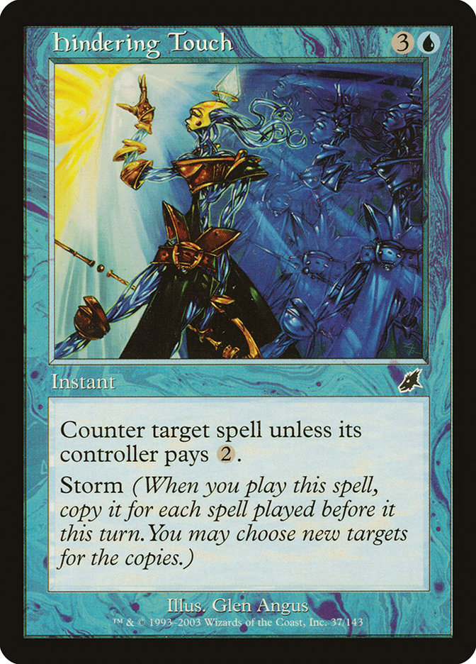 Hindering Touch 37 (Scourge)  - Foil | Good Games Adelaide SA