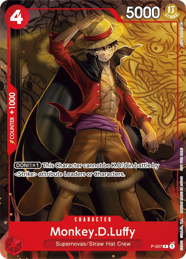 Monkey.D.Luffy (P-007) (Tournament Pack Vol. 1) [One Piece Promotion Cards] | Good Games Adelaide SA