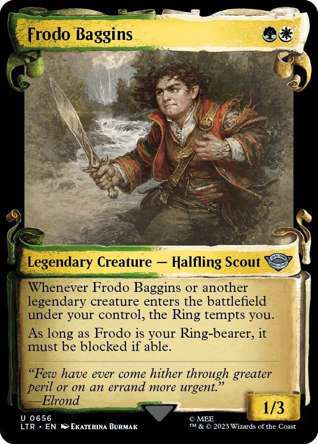 Frodo Baggins 656 (Universes Beyond: The Lord of the Rings: Tales of Middle-earth)  - Showcase Scroll | Good Games Adelaide SA