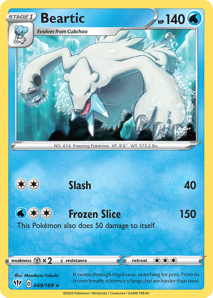 Beartic (049/189) [Sword & Shield: Darkness Ablaze] | Good Games Adelaide SA