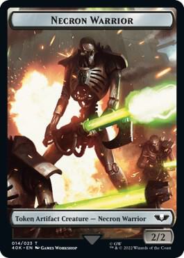 Necron Warrior Insect Double Sided Token Surge Foil 14 // 22 (Universes Beyond: Warhammer 40,000)  - Foil | Good Games Adelaide SA