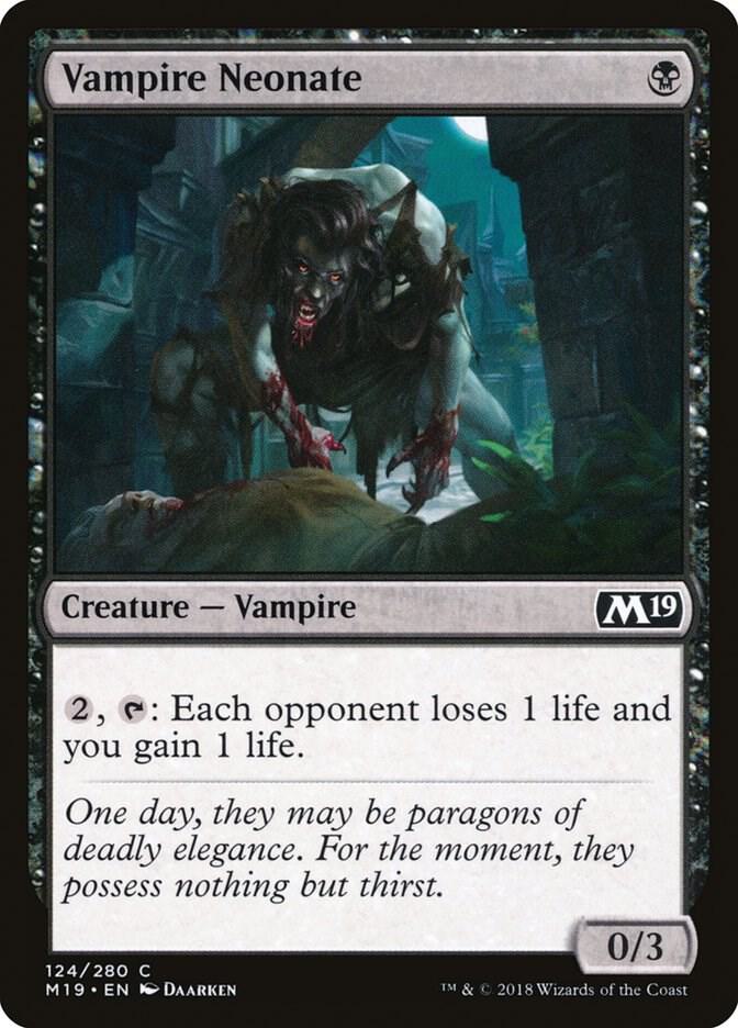 Vampire Neonate 124 (Core Set 2019)  | Good Games Adelaide SA