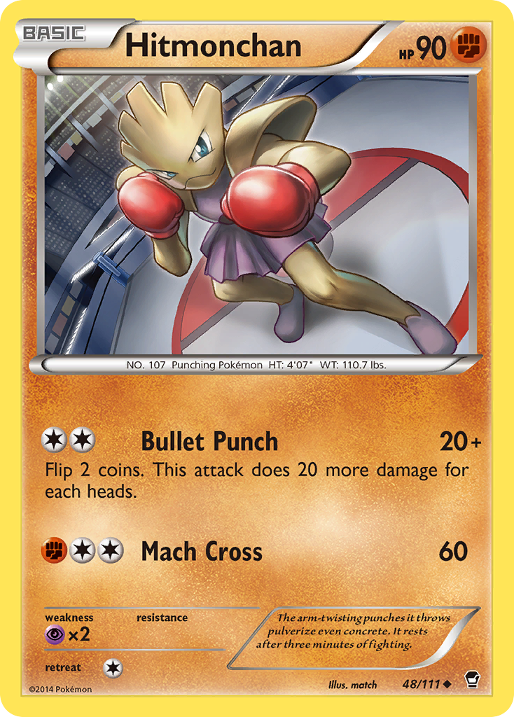 Hitmonchan (48/111) [XY: Furious Fists] | Good Games Adelaide SA