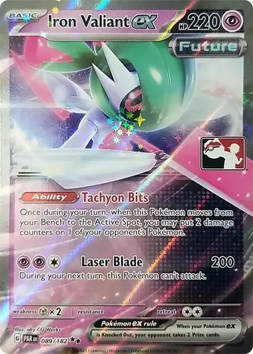 Iron Valiant ex Series 5 089/182 (Prize Pack Series Cards)  - Holofoil | Good Games Adelaide SA